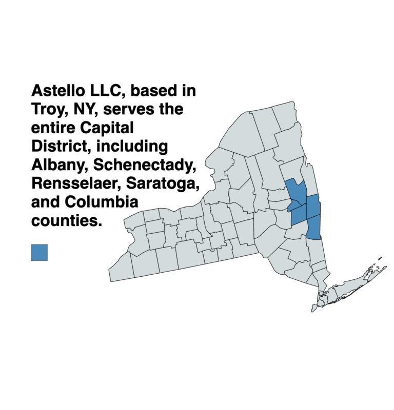 Astello LLC Service area map